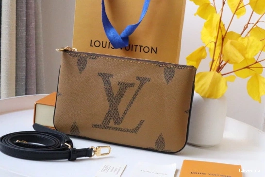 Cheap LOUIS POCHETTE VUITTON DOUBLE ZIP 0709